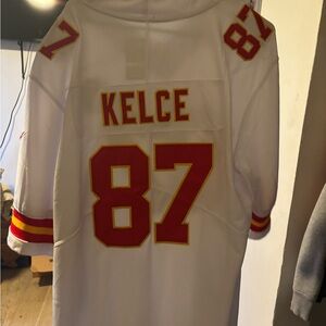 White and Red Football Jersey